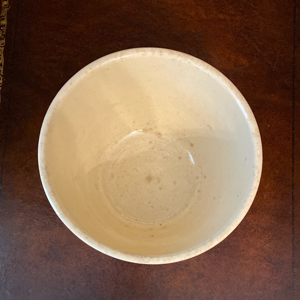 Vintage Farmhouse Watt 8 USA Oven Ware Rare Green Stripe Mixing Bowl - Picture 3 of 5